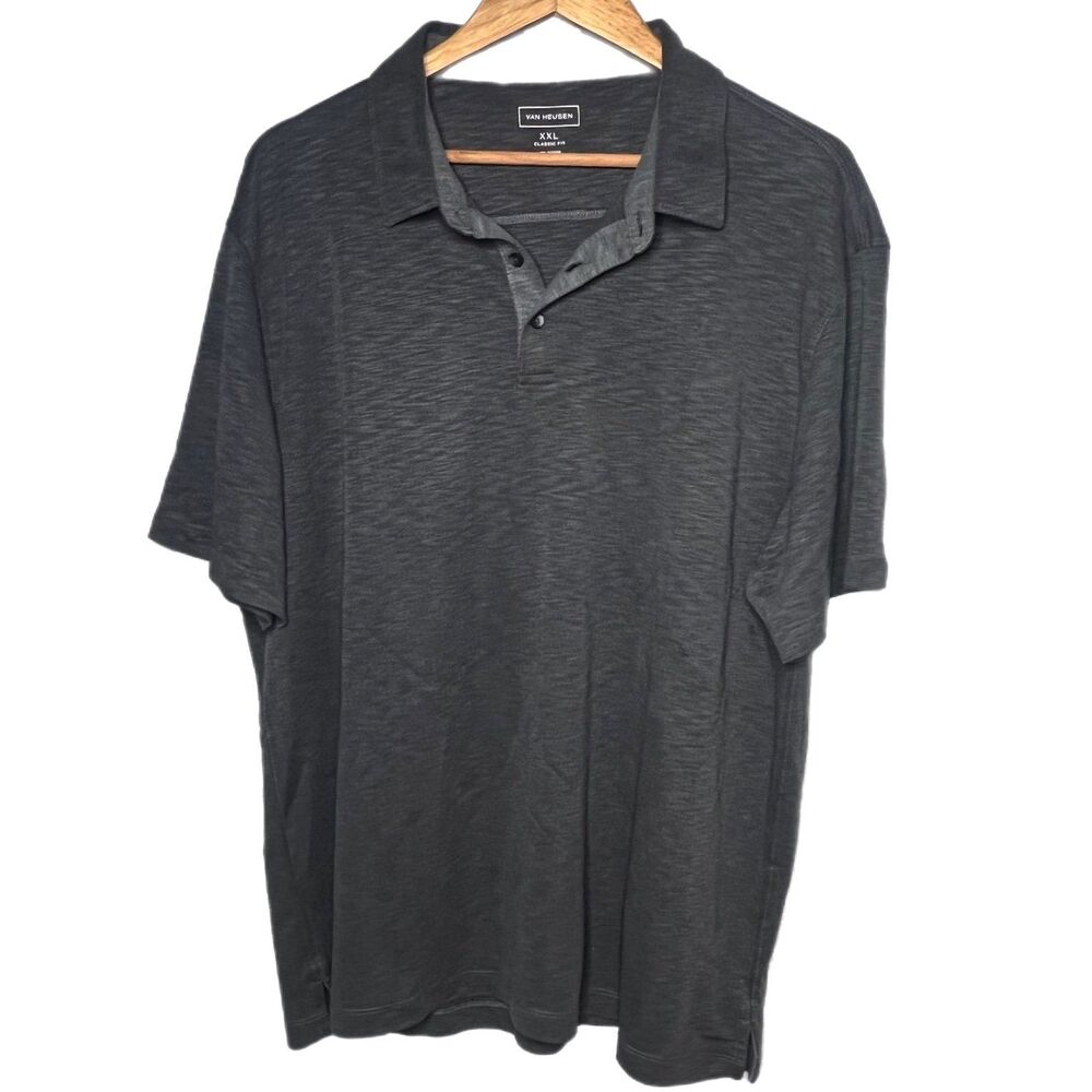 Men's XXL Polo, Van Heusen, Dark gray Polo